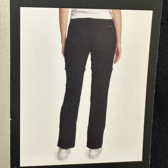 Eddie Bauer Women's Convertible Pant Size 16 Black Adjustable Length UPF 50+ NEW - Picture 10 of 15